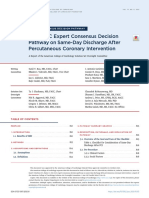 2021 ACC Expert Consensus Decision Pathway On Same-Day Discharge After Percutaneous Coronary Intervention