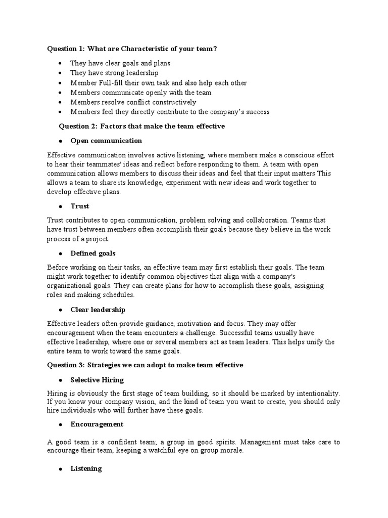 Effective Team Building Strategies | PDF | Organizational Culture | Goal