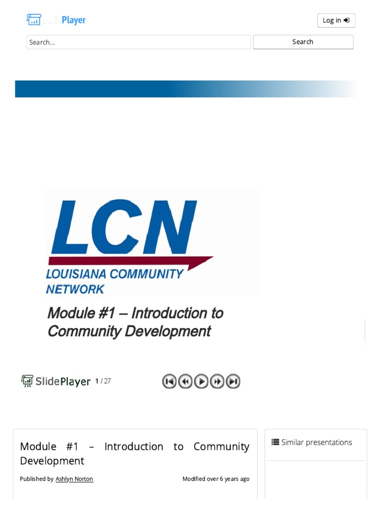 Module 1 Introduction To Community Development Ppt Download Pdf