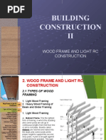 Building Construction II: Wood Frame and Light RC Construction