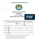 M.A. English Revised Syllabus 2019 20 CBCS