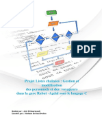 Projet Listes Chaînées: Gestion Et Modélisation Des Personnels Et Des Voyageurs Dans La Gare Rabat - Agdal Sous Le Langage C