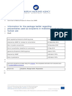 Draft Information Package Leaflet Regarding Polysorbates Used Excipients Medicinal Products Human - en