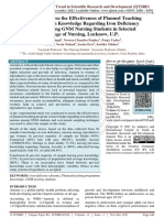 A Study To Assess The Effectiveness of Planned Teaching Programme On Knowledge Regarding Iron Deficiency Anemia Among GNM Nursing Students in Selected College of Nursing, Lucknow, U.P.