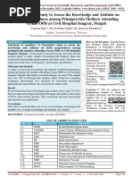 A Descriptive Study To Assess The Knowledge and Attitude On Birth Preparedness Among Primigravida Mothers Attending Gynae OPD at Civil Hospital Sangrur, Punjab