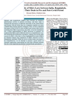 A Comparative Study of MandA Laws Between India, Bangladesh, and The USA and Their Deals in Pre and Post Covid Period