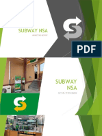 Subway Nsa: Marketing Report