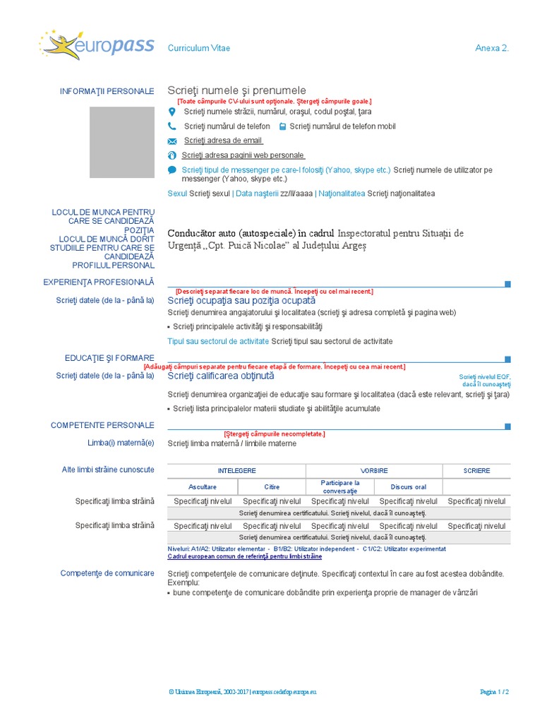 Europass Cv Edit : Izveidojiet savu Europass CV – MVJEL