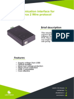 Communication Interface For Gilbarco 2 Wire Protocol: Brief Descrip On
