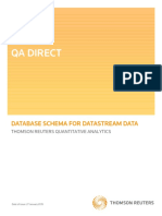 Thomson Reuters Quantitative Analytics Database Schema - Datastream