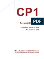 ActEd - Actuarial Practice Subject CP1 CMP 2019