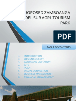 A Proposed Zamboanga Del Sur Agri-Tourism Park