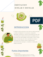 Alimentacion Preescolar y Escolar