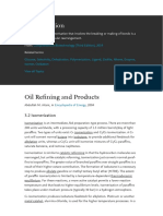 Isomerization: Oil Refining and Products