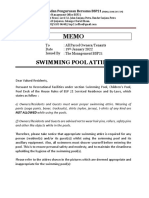 Swimming Pool Attire Rules for BSP21 Residents