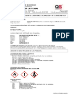 Ficha de seguridad disolvente universal