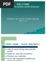 Welcome Welcome: Learn To Speak Good English Learn To Speak Good English