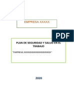 Plan de Seguridad y Salud en El Trabajo