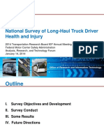 National Survey of Long-Haul Truck Driver Health and Injury - 508CLN