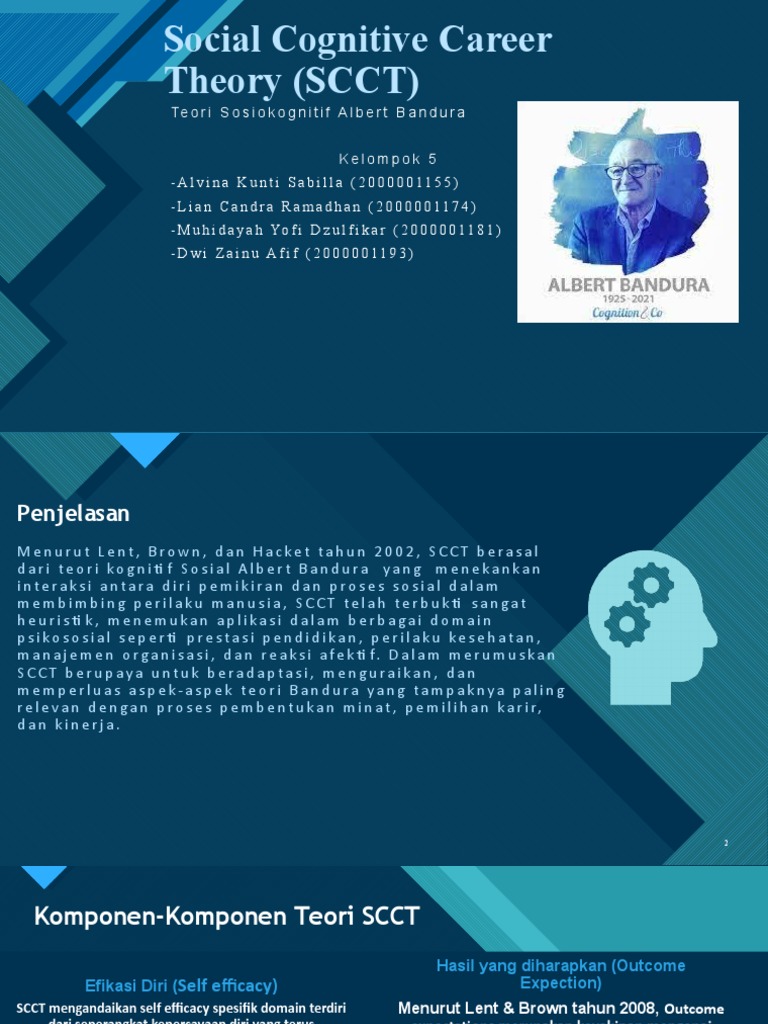 Social Cognitive Career Theory (SCCT) | PDF | Karier & Perkembangan