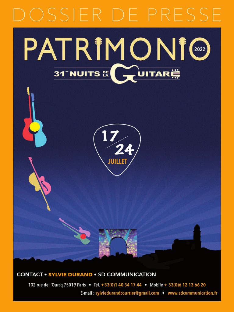 DP Nuits de La Guitare de Patrimonio Ok.02 | PDF | Musique rock | Blues