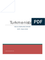 Turkmenistan: Risk & Compliance Report DATE: March 2018