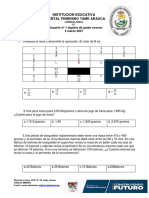 Evaluacion N 1 Grado Noveno Primer Periodo Academico