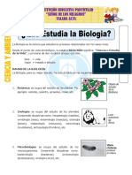 Ficha 10. La Biologia