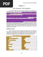 The Generals' War Exploits: Preliminary Activity