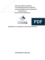 Esquema para la elaboración y ejecucion de Proyectos. Prof Ender Paz