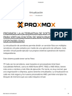 Proxmox VE: alternativa de código abierto para virtualización y alta disponibilidad