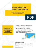 Introduction to Malaysian Legal Federalism