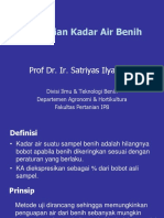 Pengujian Kadar Air Benih - SIL - IPB