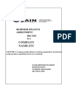 Company Name:Itc: Business Finance Assignment Sectio NC