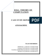 19cse214: Theory of Computation: Case Study Report
