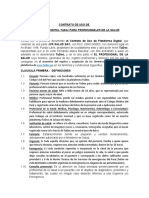 CONTRATO DE USO DE PLATAFORMA DIGITAL TuDoc PARA PROFESIONALES DE LA SALUD