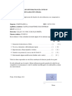 Modelo FICHA DE SINTOMATOLOGÍA COVID 19