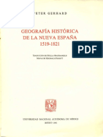 Geografía Histórica de la Nueva España