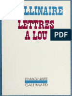Apollinaire Lettres À Lou'