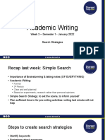 Academic Writing BB40122 Week 3