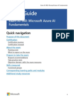 Study Guide: Exam AI-900: Microsoft Azure AI Fundamentals