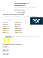 Passato Prossimo Indicativo