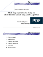 Multistage Hybrid Rocket Design For Microsatellites Launch Using Genetic Algorithm