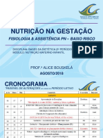 Aula 1 - Nutr Gestante - Fisio & Assistã - Ncia PN Baixo Risco - 2018.2