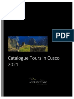 Catalogue Tours in Cusco 2021-2022 - English - Andean Wings Agency
