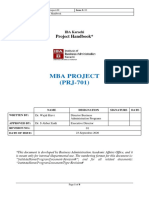 MBA Project Handbook