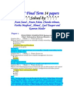 CS507 Final Term 14 Papers