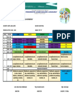 Horario de Clases 5to A - Magister Lidia Lopez - 2022-2023