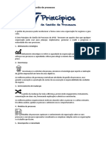 7 Princípios de Gestão de Processos