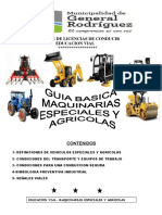 Educación vial para maquinarias especiales y agrícolas